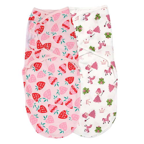 Baby Swaddle Wrap, Newborn Blankets for 0-6 Months Large, Adjustable Infant Sleep Sack, 2 Pack