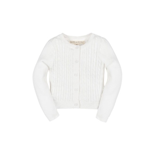 Baby Organic Cable Cardigan Sweater, Infant, 3-6M