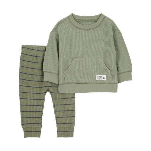Carter's Child of Mine Baby Boys' 2-Piece Set - Green Stripe, Sizes: Preemie - 24 Months