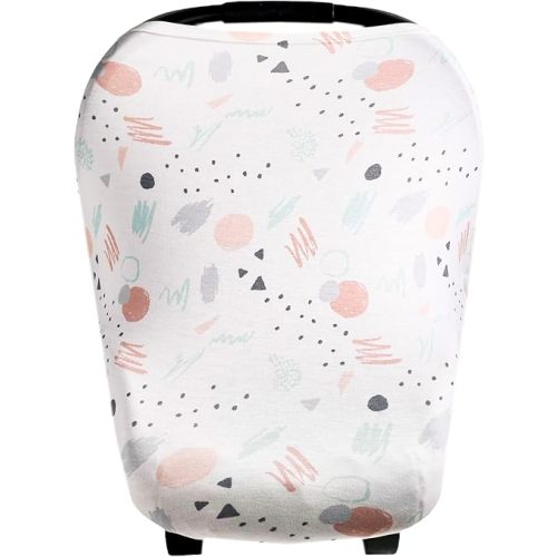 Copper Pearl Multi-Use Cover: Car Seat Covers, Nursing Cover, and Stroller Cover for Sun - Stretchy Fabric, All-Season Use, Stylish Designs, Easy Access for Moms - Bayside