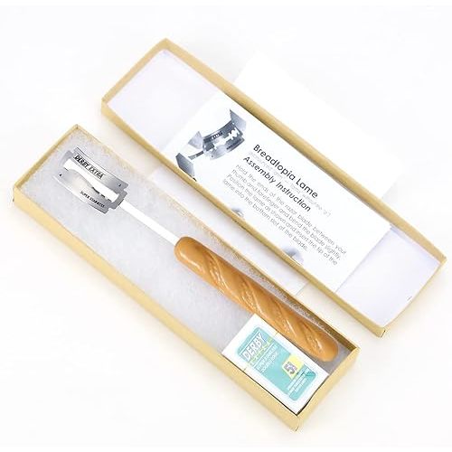 Breadtopia Bread Lame with 5 Blades & Storage Box | Premium Lame Bread Tool | Bread Lame Dough Scoring Tool | Perfect as a Sourdough Scoring Blade | Ideal Gifts for Bakers |