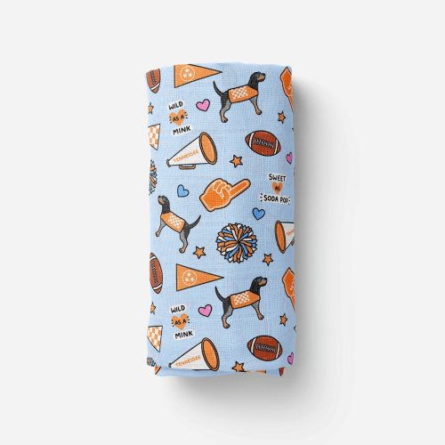 Vols Football Baby Swaddle | Tennessee Swaddle | Tennessee Football Blanket | Tennessee Baby Gift | Vols Baby Gift