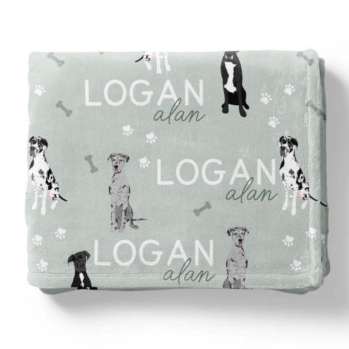 Personalized Kids Blankets | Dog Breeds