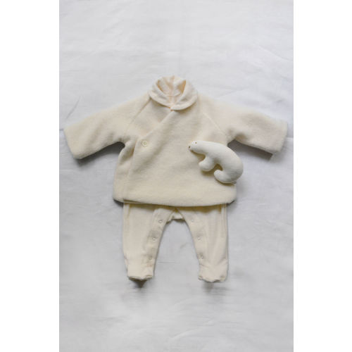 Baby Set #19 Jacket Riley and Pile Coverall - Ivory