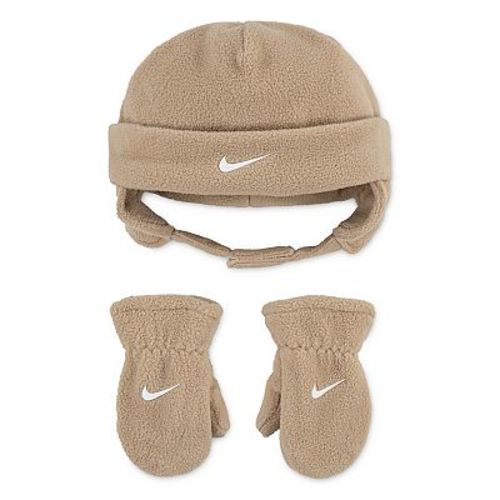 Baby / Toddler Nike Swoosh Fleece Cap & Mittens Set