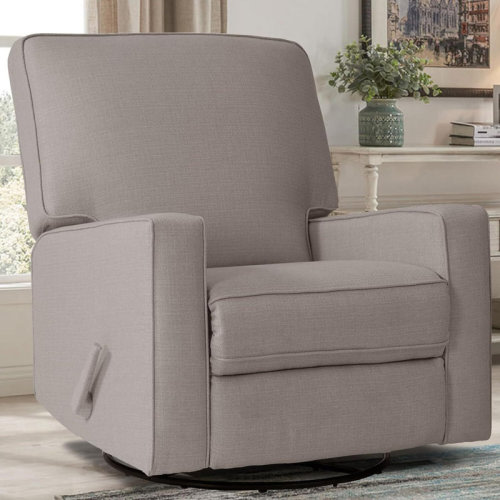 Latitude Run® Upholstered Manual Swivel Rocker Recliner Chair, Large Glider Recliner, High Back, Deep Seat & Reviews | Wayfair