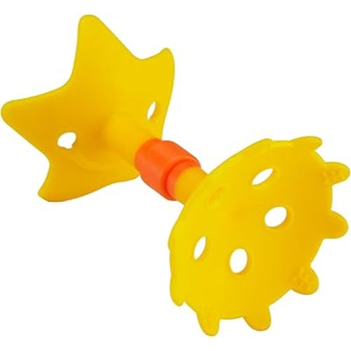 Innobaby Original Teethin Smart EZ Grip Star Teether and Sensory Toy for Babies and Toddlers. BPA Free Teether Yellow