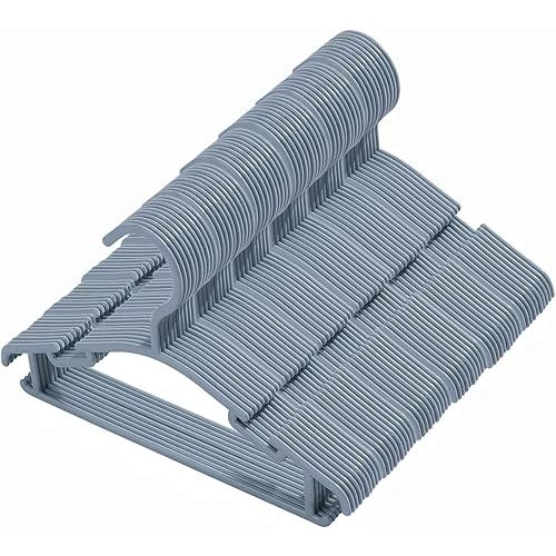 60 Pack Grey Baby Nursery Closet Hangers,Non-Slip Laundry Infant Pant Hanger for Newborn Clothes Gift,Ultra-Thin Child Coat Hanger for Girl Boy Toddler Kid