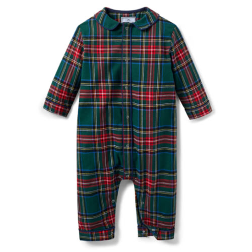 Baby's Brushed Twill Cambridge Romper in Kensington Tartan