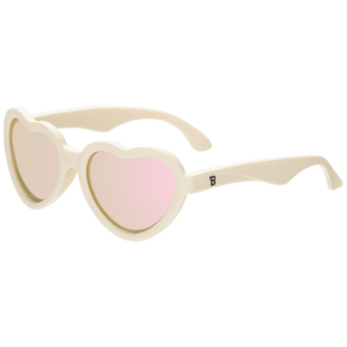 Sweet Cream Heart | Polarized Rose Gold Mirrored Lenses – Babiators Sunglasses