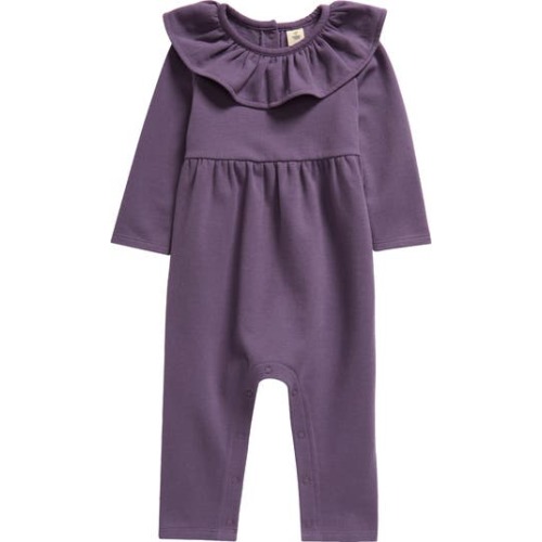 Ruffle Neck Romper, 3M