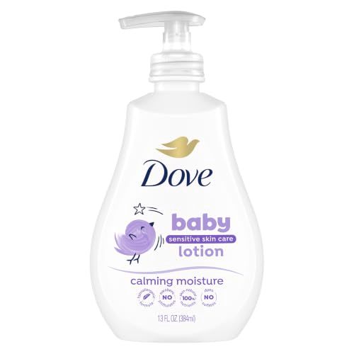 Dove Sensitive Skin Care Baby Lotion Calming Moisture For a Soothing Scented Lotion Hypoallergenic and Dermatologist-Tested 13 fl oz