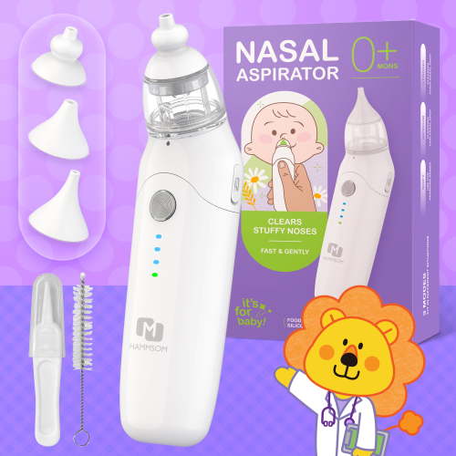 HAMMSOM Electric Baby Nasal Aspirator - 3 Modes, Booger Sucker, Applicable for Newborns, Infants, Toddlers