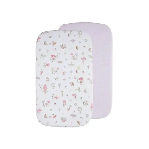 Living Textiles Fitted Sheet Bassinet Whimsical Wonderland | Baby Bunting AU