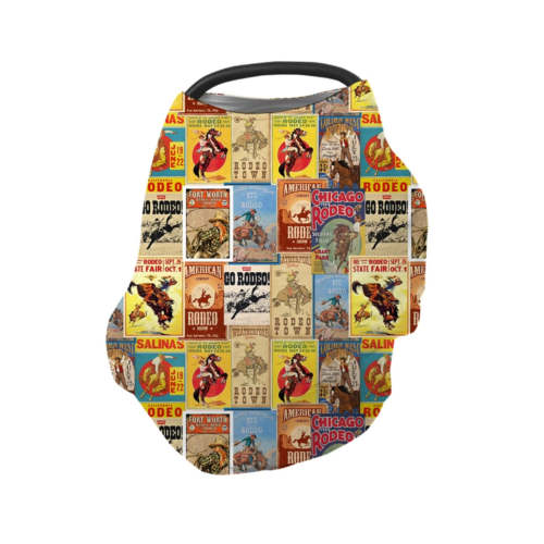 Rodeo poster car seat cover multi use