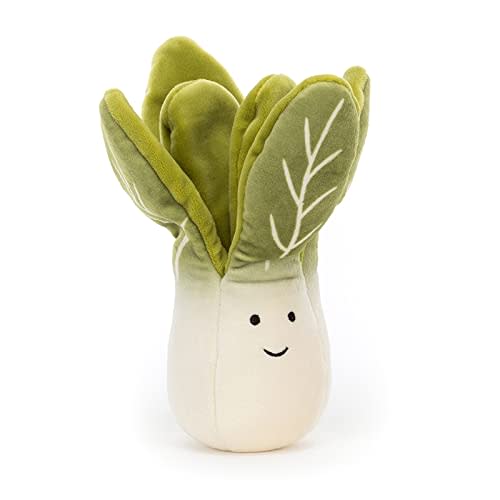 Jellycat Vivacious Vegetable Bok Choy Stuffed Toy, 7 inches - Vegetable Plush - Great Gift Idea