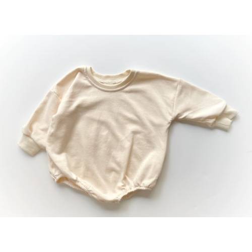 CREAM Personalized Sweater Bubble Romper Personalized - Etsy