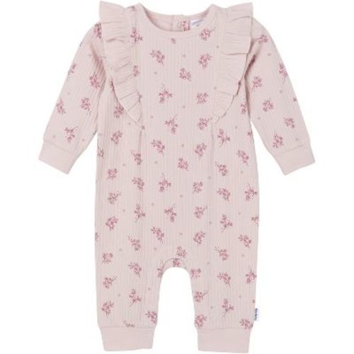 Gerber Baby Girls' Ruffled Romper, Tossed Flowers, 0-3 Months