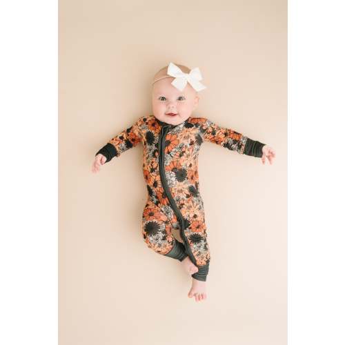 Rust Floral Bamboo Sleeper
