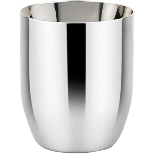 Ahimsa Stainless Steel Kids Cup, Pediatrician Designed, Premium Polished Toddler Cups for Open Cup Training, 8oz, 100% BPA Free & Dishwasher Safe, Single Classic Silver