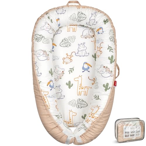 BUTOA Baby Lounger - Breathable & Soft Baby Nest, Portable and Lightweight Tummy Time Lounger for Home and Travel, Ideal Newborn Babies Essentials Baby Shower Gifts