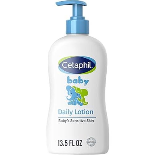 Baby Daily Lotion with Organic Calendula |Vitamin E | Sweet Almond & Sunflower Oils |13.5 Fl. Oz