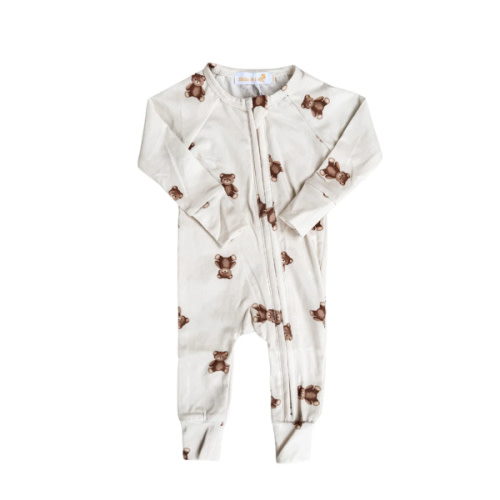 Zip Romper | Teddies (NO FRILL) – Little and Fern