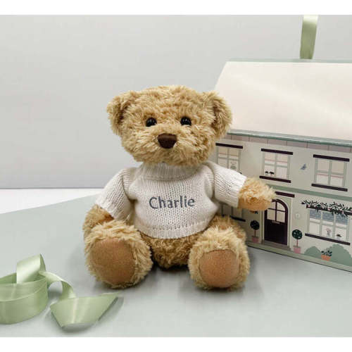 Personalized Bertie Bear, White - Babyblooms | Maisonette