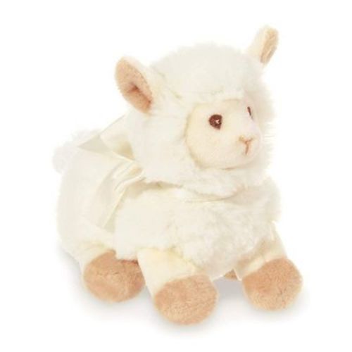 Bearington Baby Sweet Alma Plush Stuffed Animal Llama With Rattle, 6 Inches