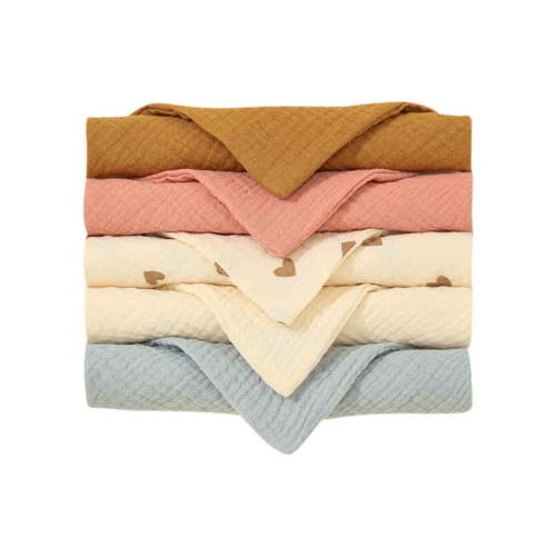 RXMEKW Bibs for Baby Boy 5-Pack Baby Cotton Gauze Bibs, Printed Soft Burp Cloth Set