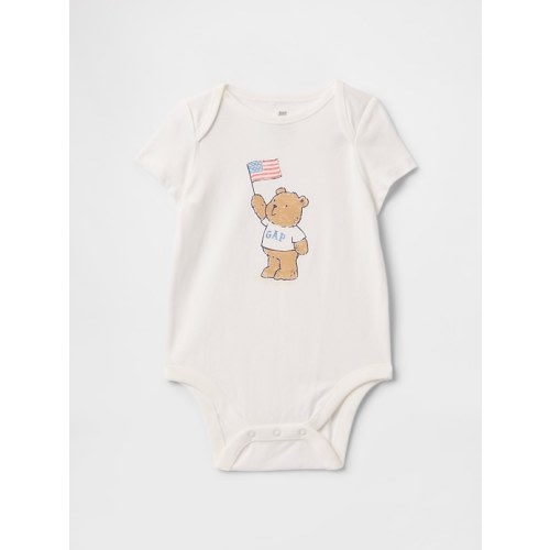 Baby Brannan Bear Americana Logo Bodysuit