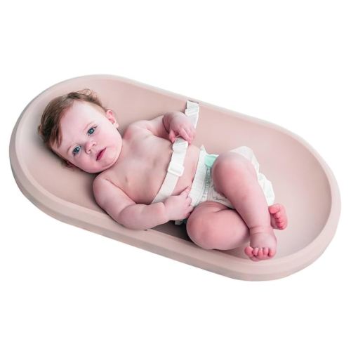 Baby Changing Pad, Waterproof & Non-Slip Changing pad, Cushioned Foam, Wipeable Changing Table pad, Liquids-Free, No Fabric Cover Needed, Less Laundry Loved by Green Moms (Cream)