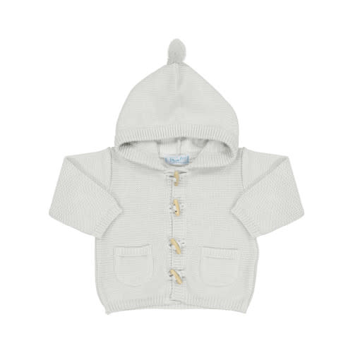 Toggle Button Hooded Cardigan