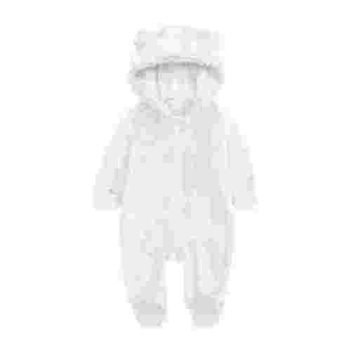 ZyeKqe Winter Baby Clothes Warm Fleece Thick Onesie Ear Hooded Jumpsuits Newborn Boys Girls Romper Kids Coats Jackets