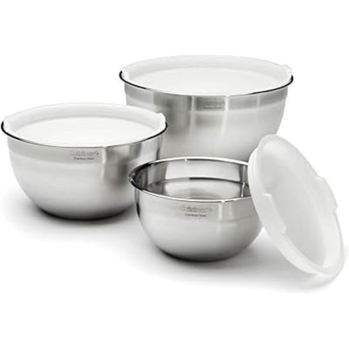 Cuisinart Mixing Bowl Set, Stainless Steel, 3-Piece, CTG-00-SMB