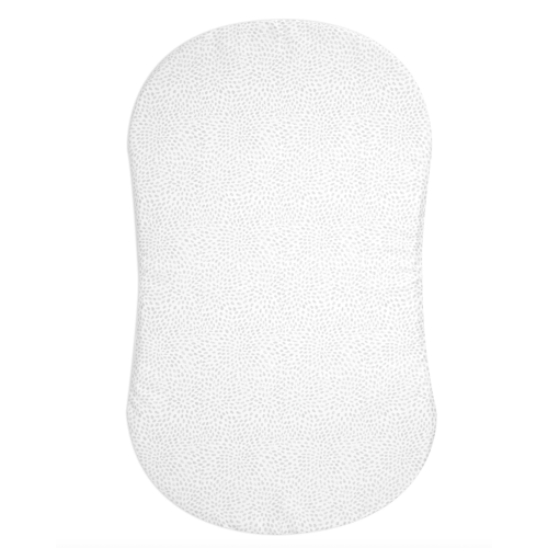 HALO - BassiNest Fitted Sheet 100% Cotton | Pebble - white