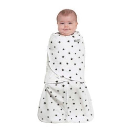Swaddle Micro-Fleece | Charcoal Mini Stars