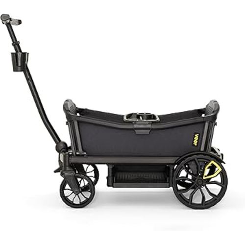 Veer All-Terrain Cruiser XL | Premium Off-Road Wagon Stroller for Babies, Toddlers, and Kids | Push/Pull/Push-Along Steering for Uneven Terrain | JPMA Certified | Lightweight and Collapsible | 4 Seats