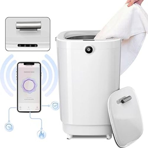 Wifi Towel Warmer Outdoor Remote Heating With 24H Timer Hot Towel Warmer 25L Large Capacity Towel Warmers for Bathroom,Overheat Protection Fits Up to Two 60"X80" Oversized Towels