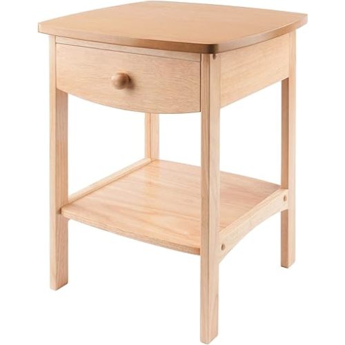Winsome Claire Accent Table, 18 inches, Natural