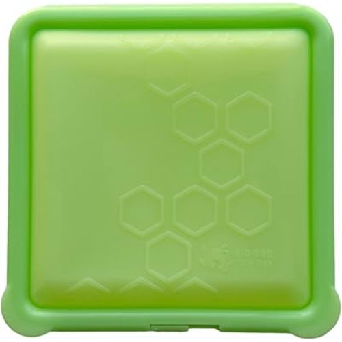 Big Bee, Little Bee SoftShell Reusable Silicone Food Storage Container - Clamshell Snap-Close Design, No Lost Lids, Easy to Clean, Compact for Travel, Meal Prep, Microwave Freezer and Dishwasher Safe
