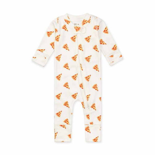 M+A by Monica + Andy Organic Cotton Gender Neutral Long Sleeve Baby One-Piece Coverall, Sizes Newborn - 12 Months