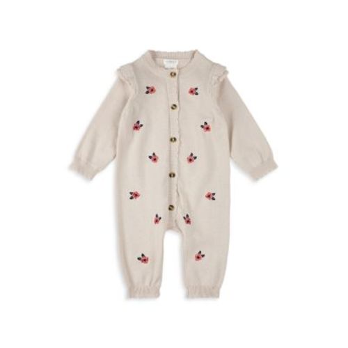 Girls' Poppy Print Sweater Knit Playsuit - Baby