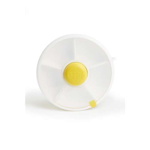 GoBe Kids Snack Container Snack Spinner (Small) - Reusable Bento Style Divided Snack Containers for Lunch, Travel, On The Go