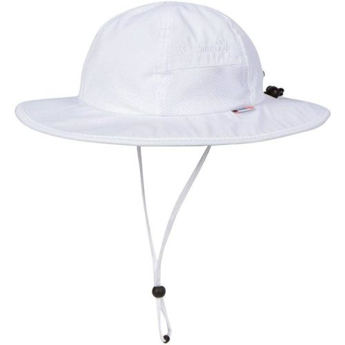 SwimZip Wide Brim Sun Hat | 0-6 Months - White