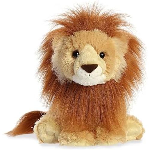 Aurora® Huggable Destination Nation™ Lion Stuffed Animal - Global Exploration - Learning Fun - Brown 12 Inches