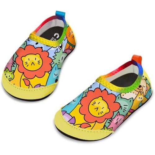 Baby Boys and Girls Swim Water Shoes Barefoot Aqua Socks Non-Slip for Beach Pool Toddler Kids