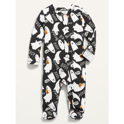 Unisex Matching Halloween 2-Way-Zip Sleep & Play Footed One-Piece for Baby