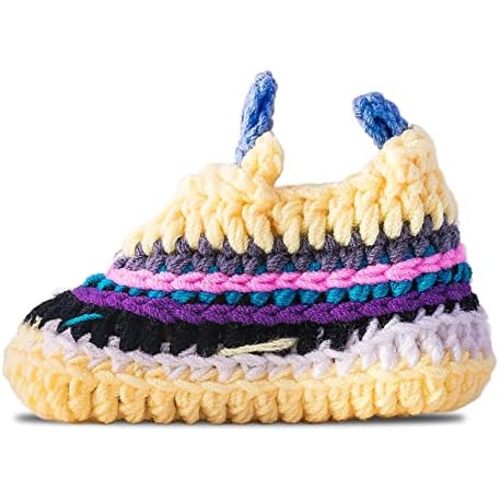 Diaper Book Club Baby Sneakers Crochet Hypebeast Shoes for Toddler Sneakerheads, Soft Booties for Boys & Girls, Designer Kids Fashion, Breathable & Comfortable Children's Kicks