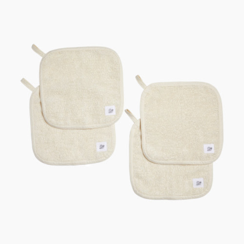 Tiny Kind Organic Washcloths 4-Pack - Antique White